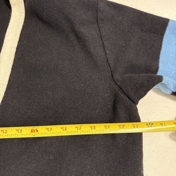 Vintage Sonia Sonia Rykiel Womens Wool Cardigan Strip Size 46 Padded Shoulder - Picture 13 of 16